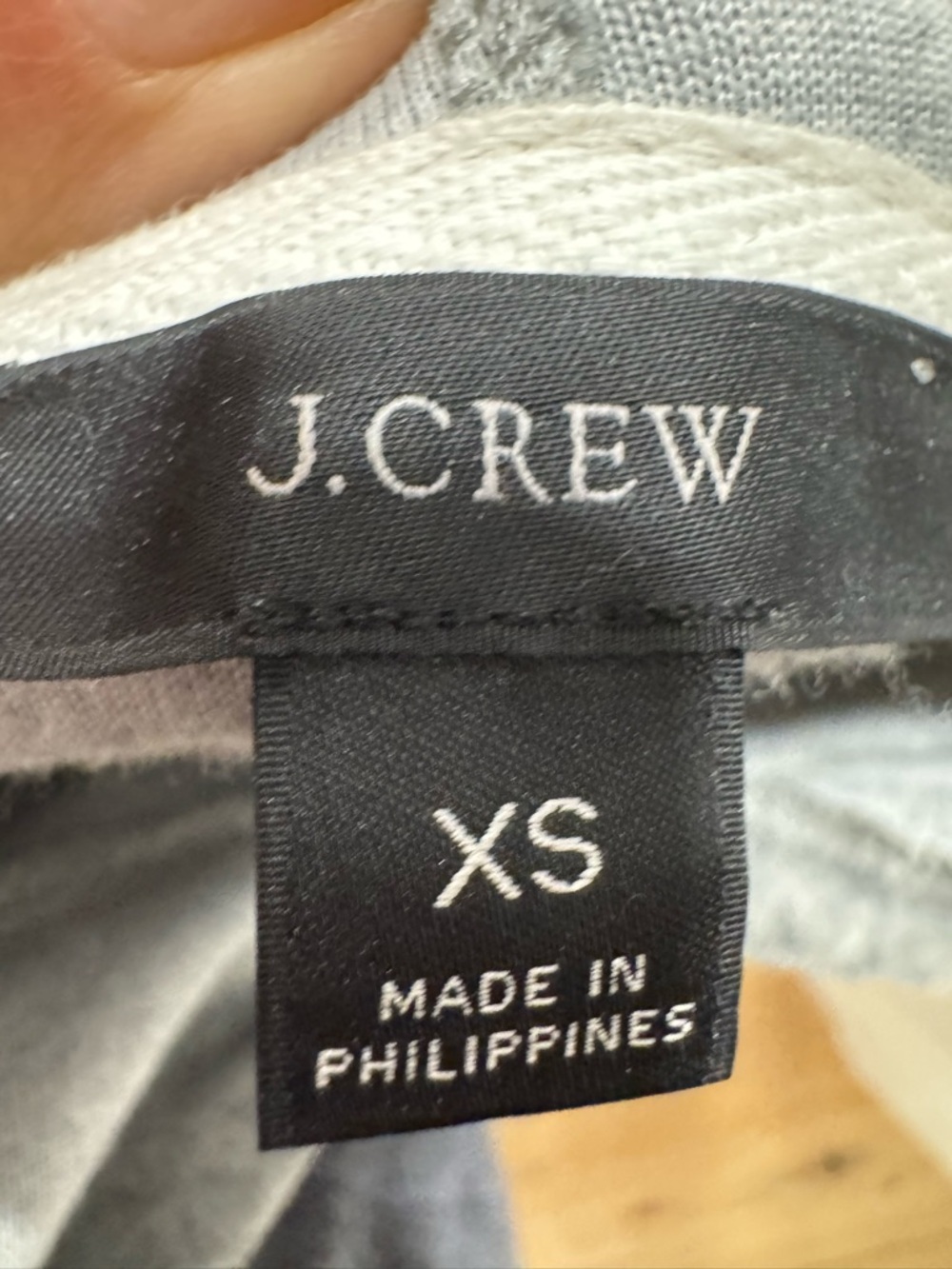 J. CREW Velour Hoodie with Drawstrings - Picture 5 of 5